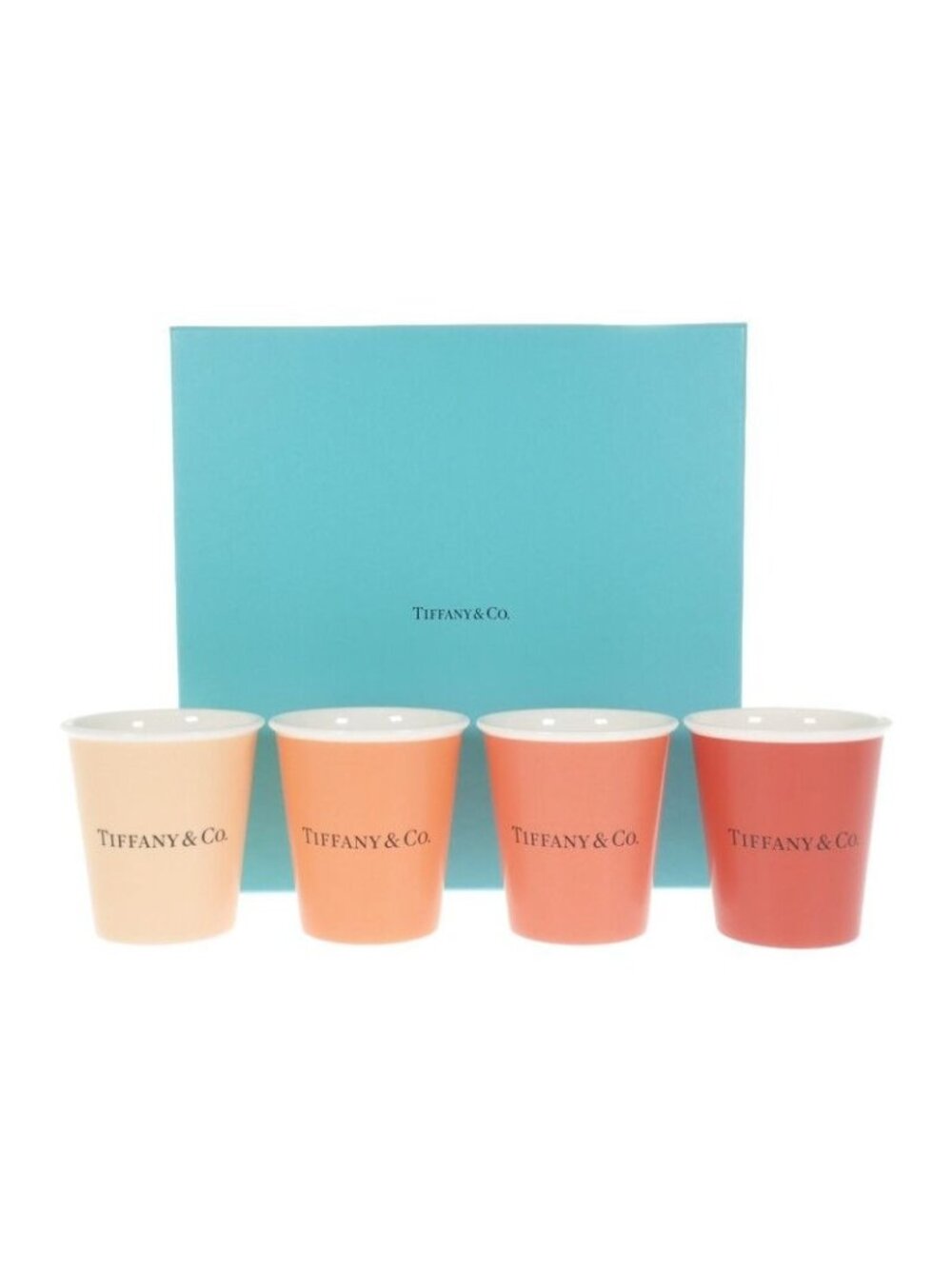 Tiffany & Co Coffee Cups Set Of 4 Paper Tableware